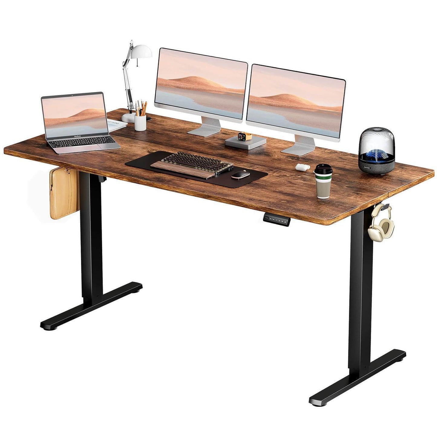 Electric Height Adjustable Standing Desk, Ergonomic Computer