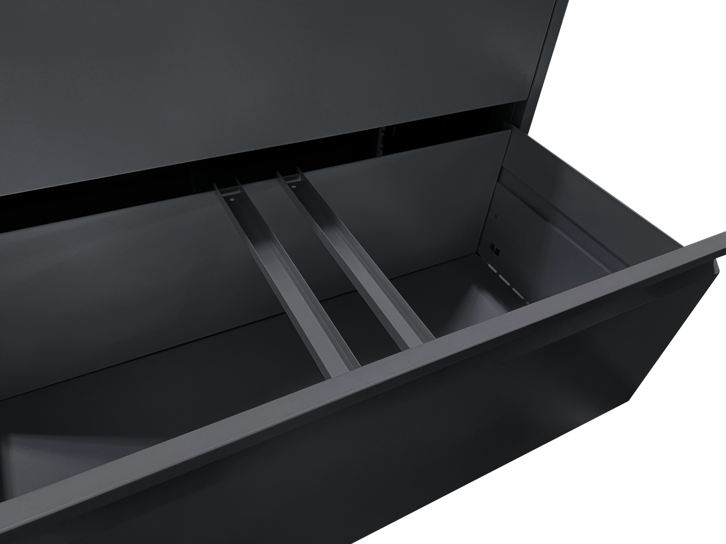 File Cabinet 4 Drawer, Black Filing Cabinet Lockable Home Office