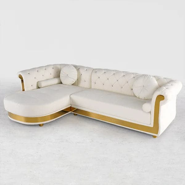 L-Shaped Sectional Sofa: 5-Seater Loveseat