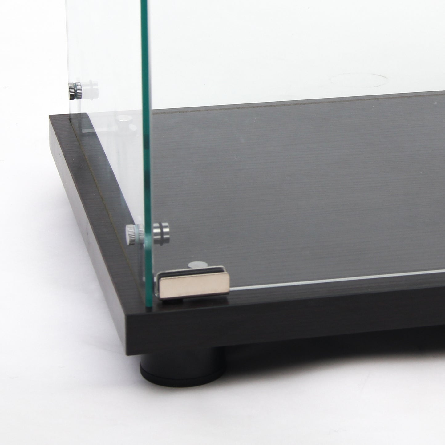 Glass Display Cabinet with 3 Shelves, Quick Installation