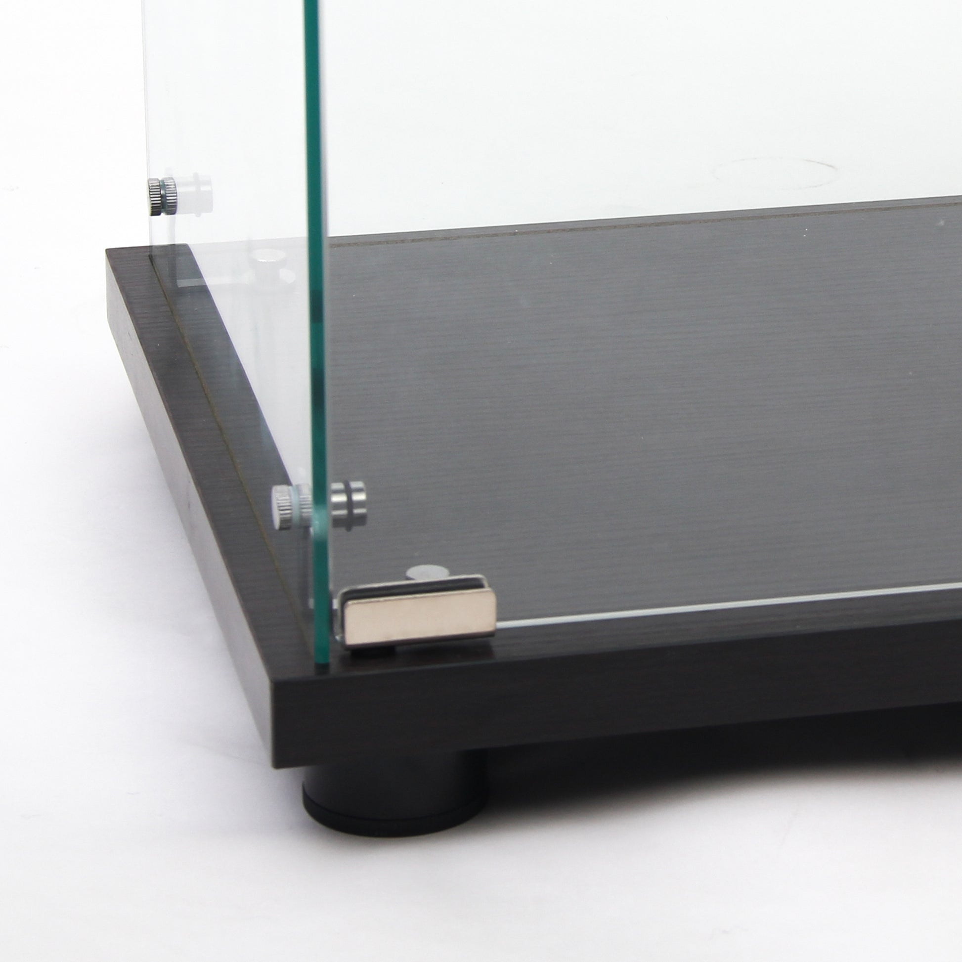 Glass Display Cabinet with 3 Shelves, Quick Installation