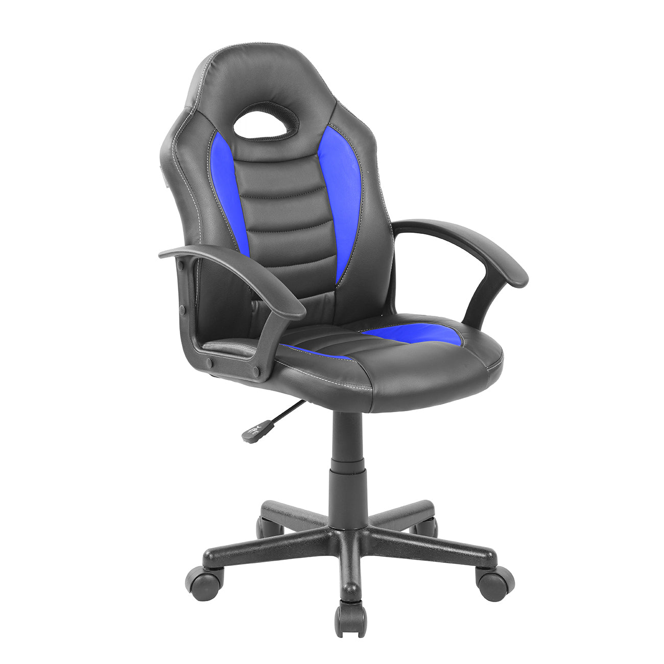 Gaming and Student Racer Chair with Wheels, Blue
