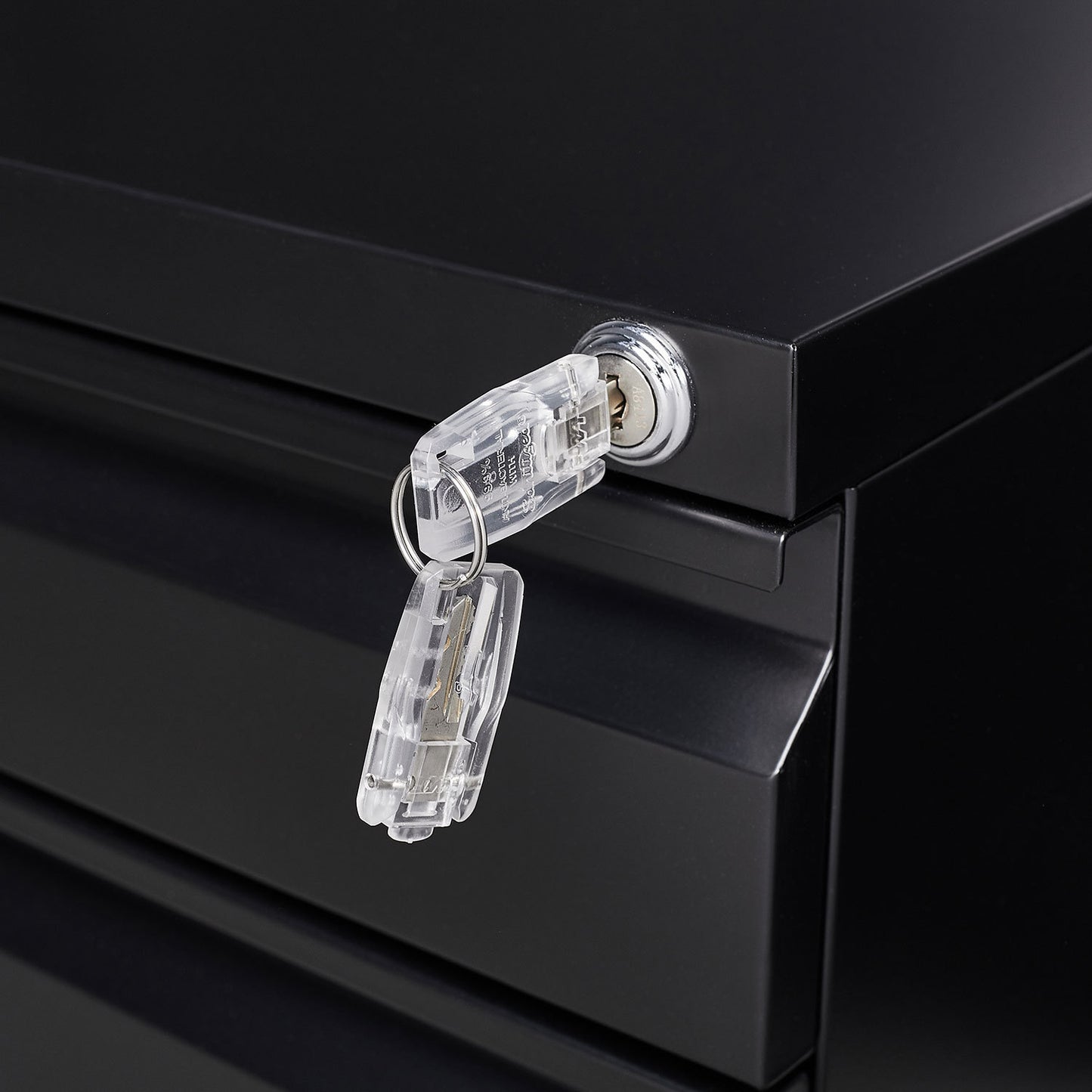 3-Drawer Mobile File Cabinet with Lock, Office Storage