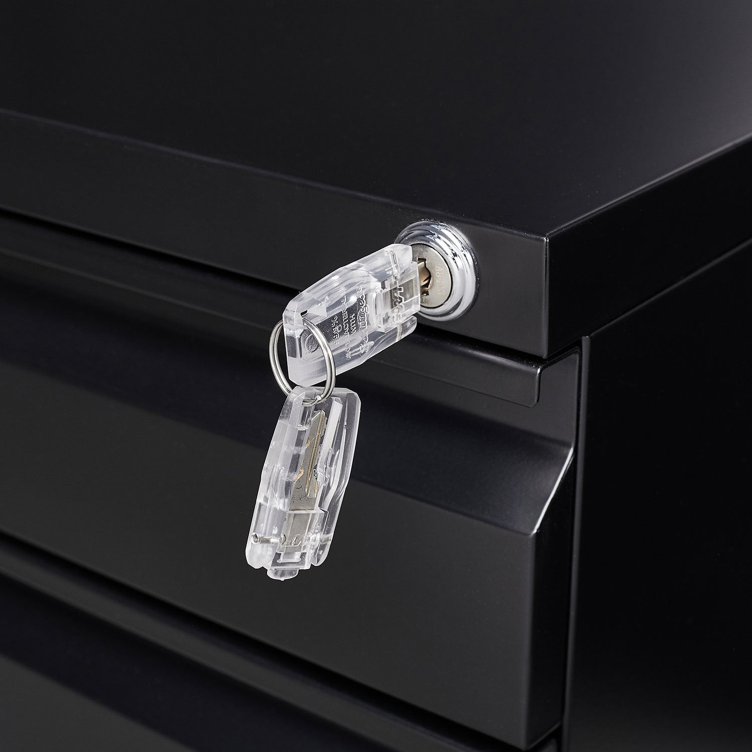 3-Drawer Mobile File Cabinet with Lock, Office Storage