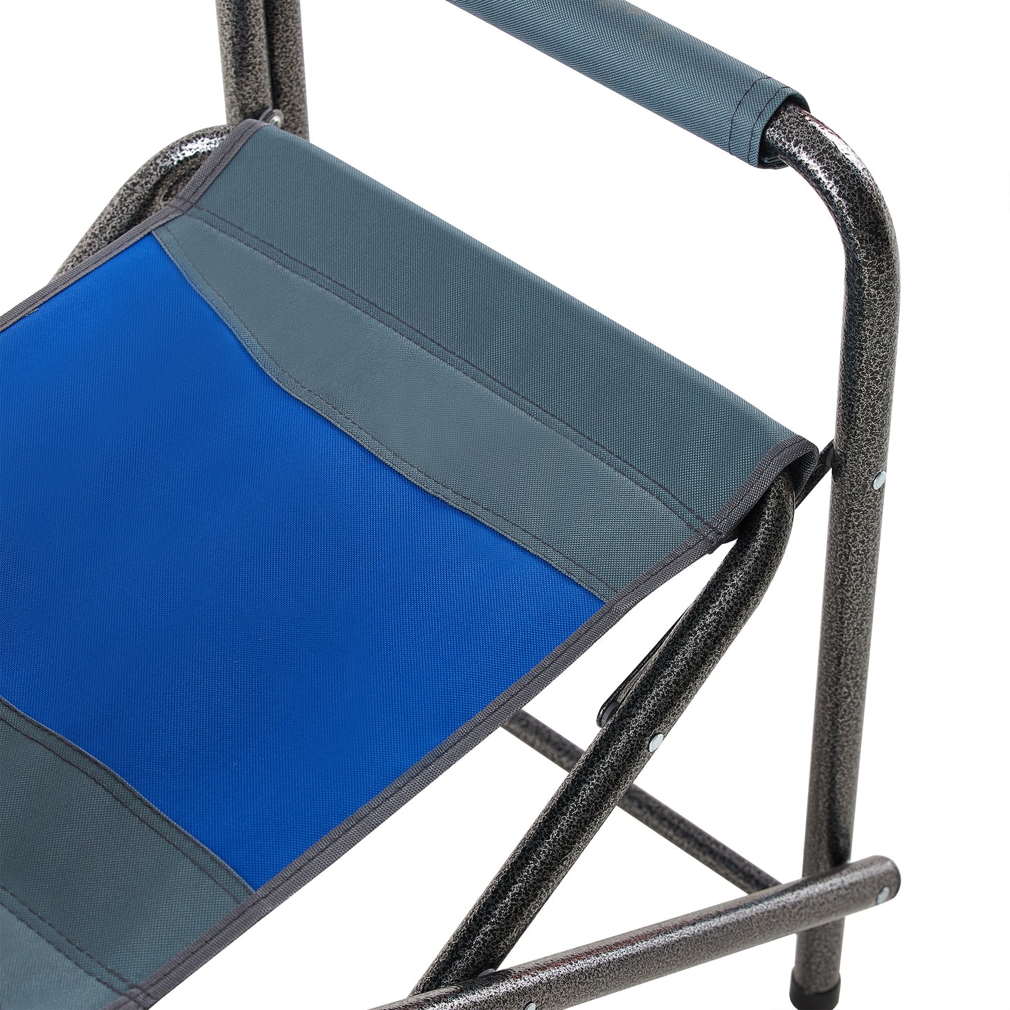 2-piece Padded Folding Outdoor Chair with Storage Pockets