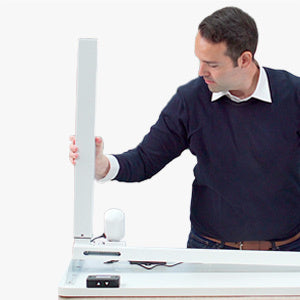 Whole Piece Electric Standing Home Office Desks - Black
