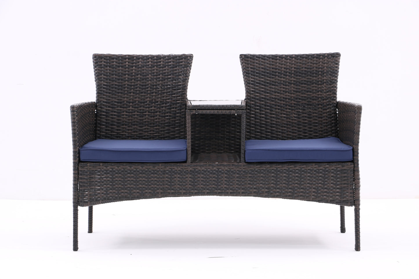 Outdoor Patio Loveseat Set, All Weather Conversation Furniture