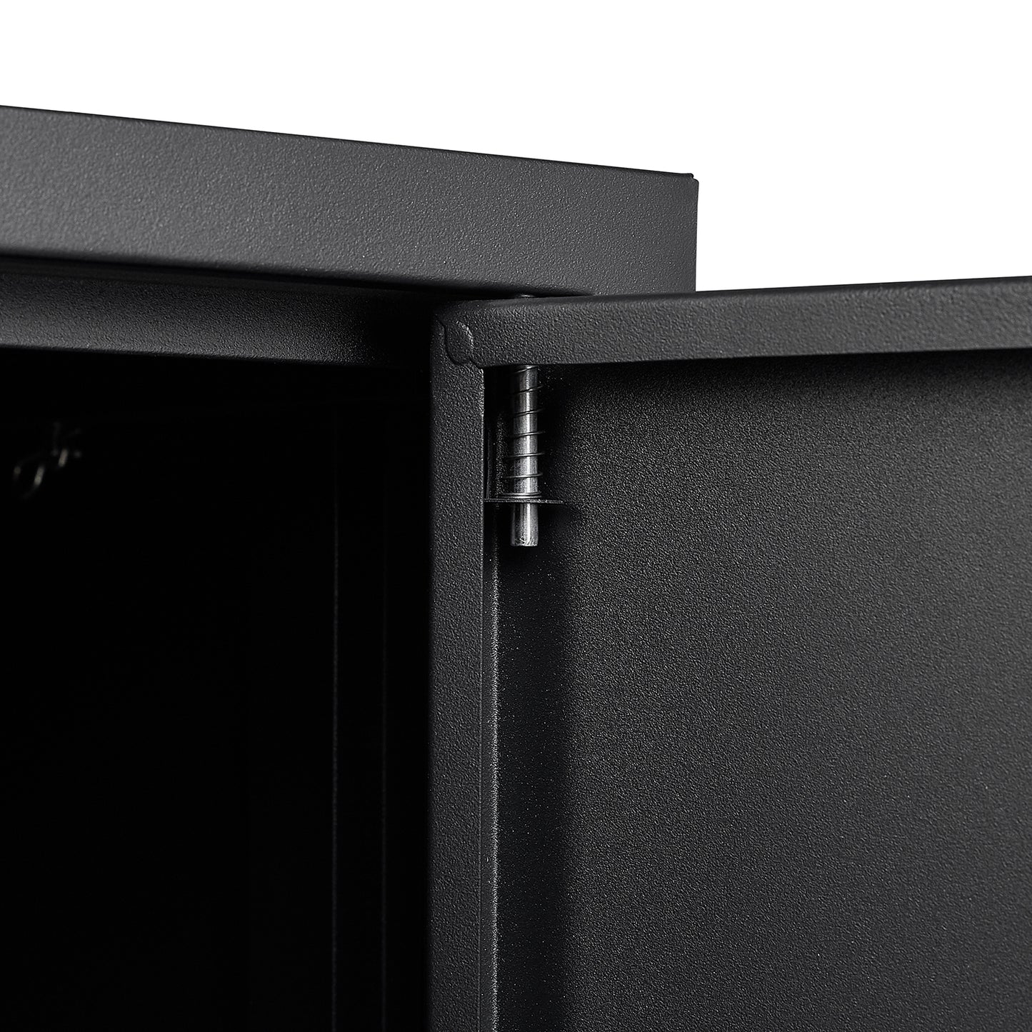 Metal Storage Cabinet with Locking Doors and Adjustable Shelf