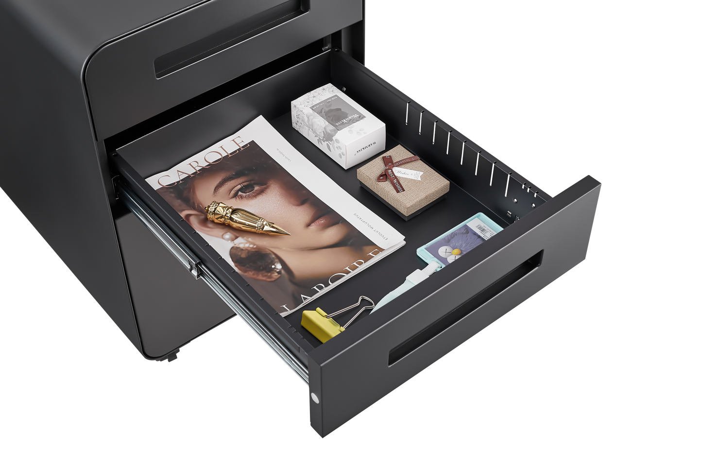3 Drawer Mobile File Cabinet Under Desk Office