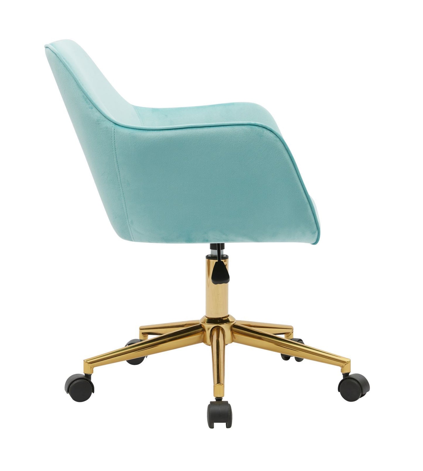 Home Office Chair with Gold Metal Legs