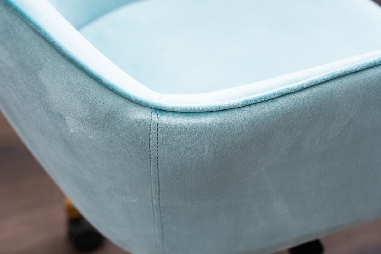 Home Office Chair with Gold Metal Legs