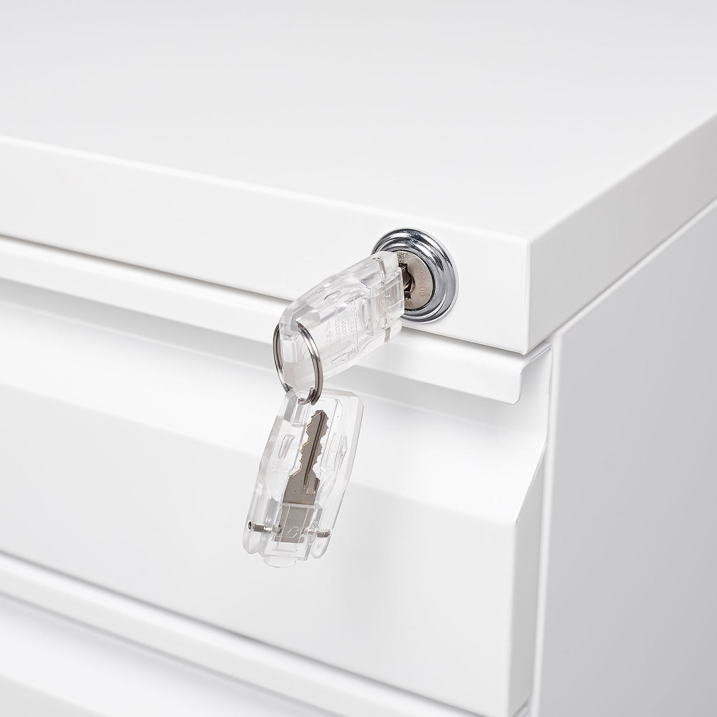 3-Drawer Mobile File Cabinet with Lock, Office Storage