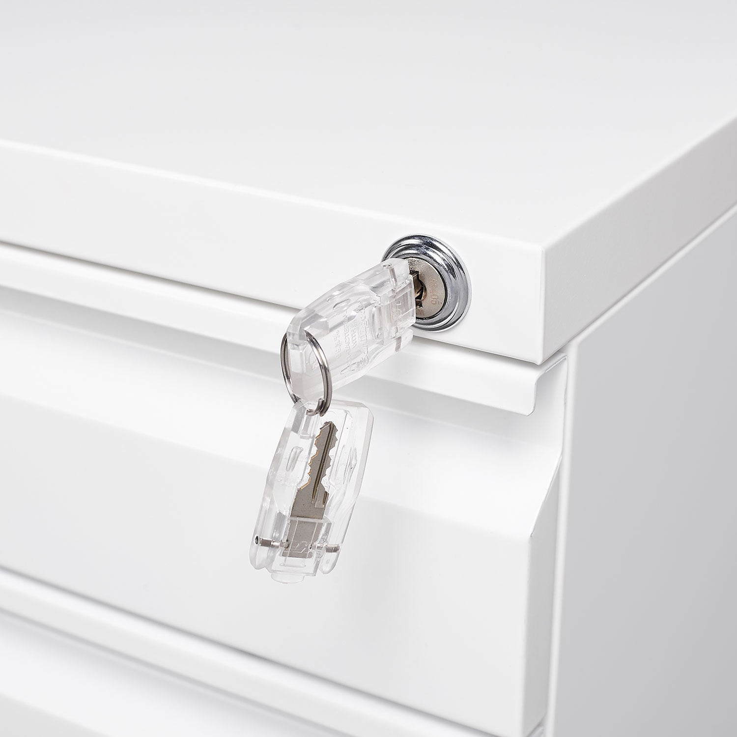 3-Drawer Mobile File Cabinet with Lock, Office Storage