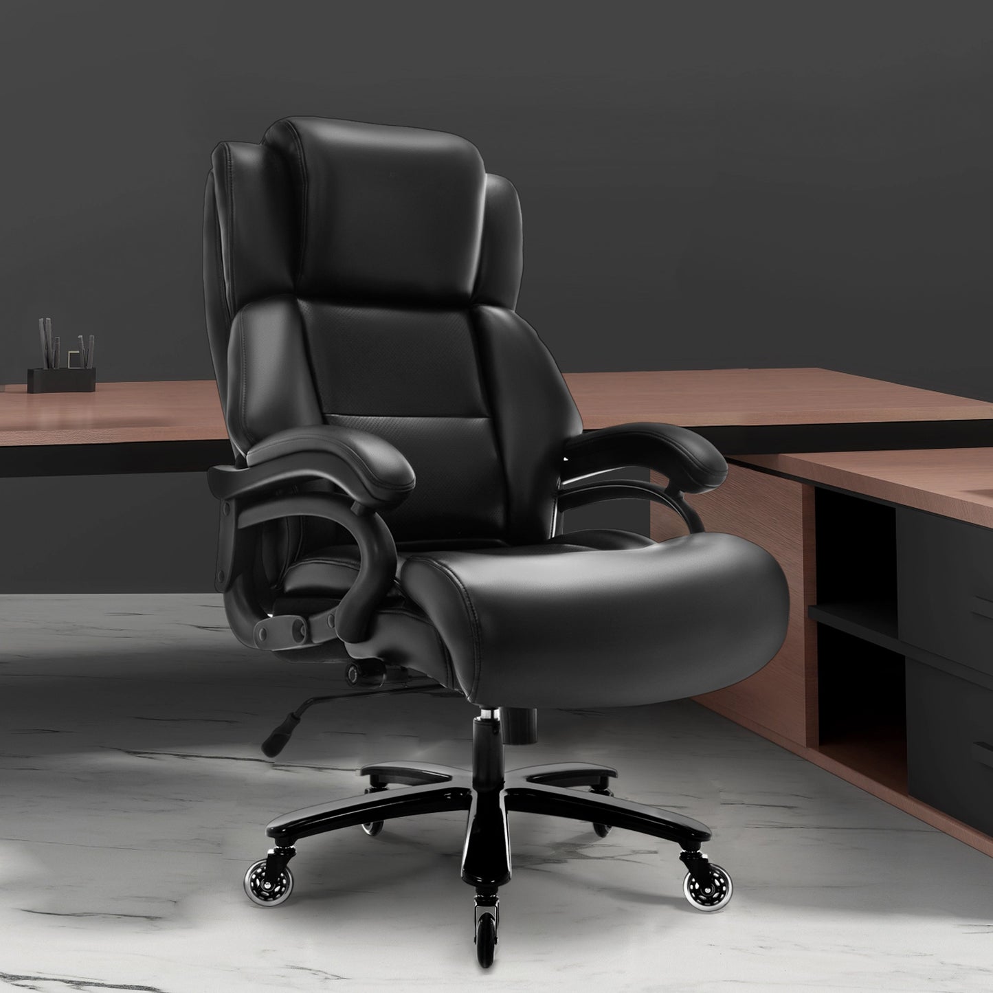 Office Chair Adjustable Lumbar Support, Ergonomic Design