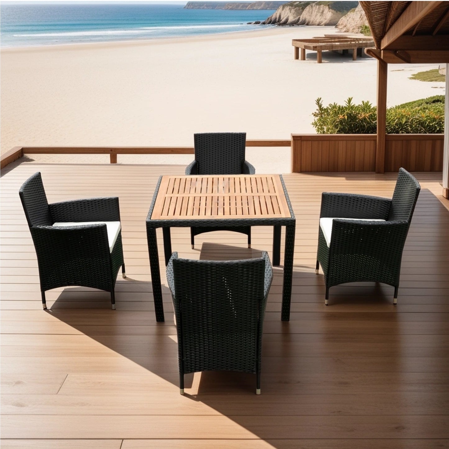 5 piece Outdoor Patio Dining Set Patio