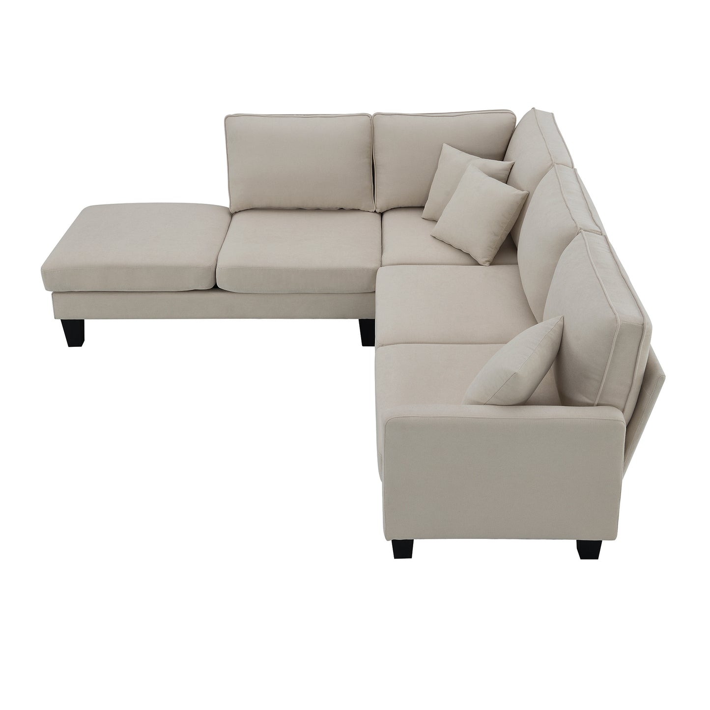 Sectional Sofa, 5-Seat Set, Chaise Lounge, Living Room,