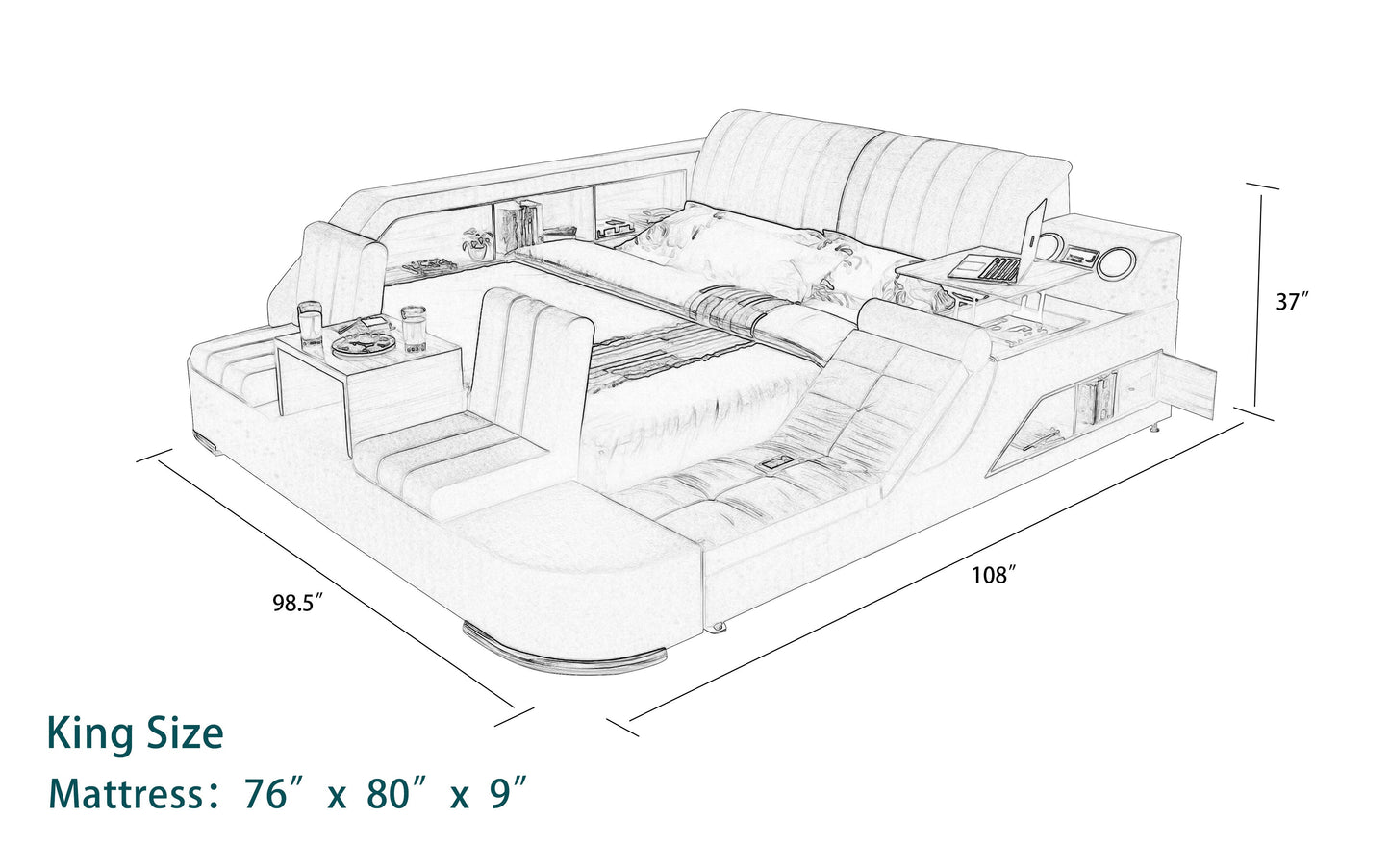 Multifunctional Smart Bed | Ultimate Bed