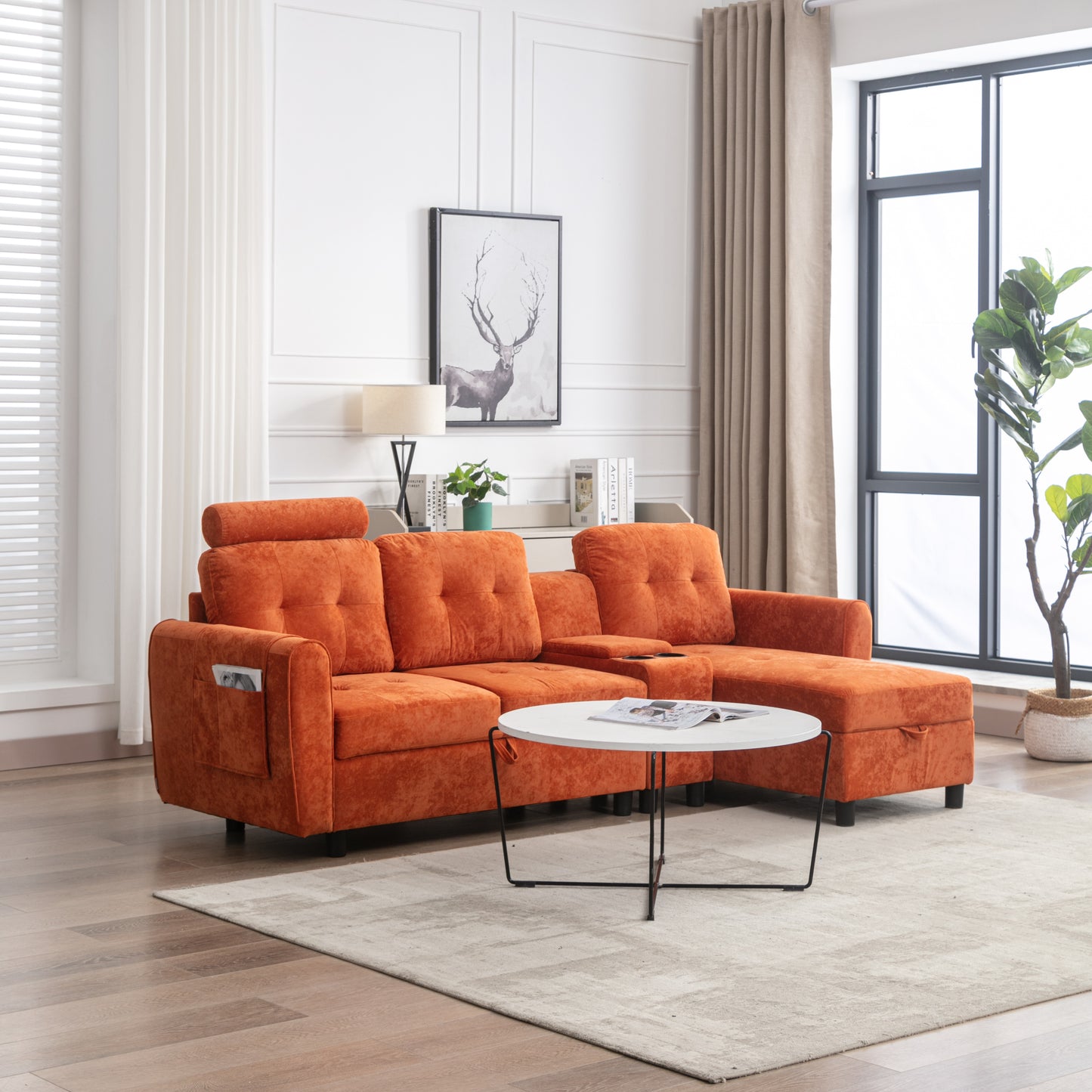 Serene storage sofa / Cozy living room sectional