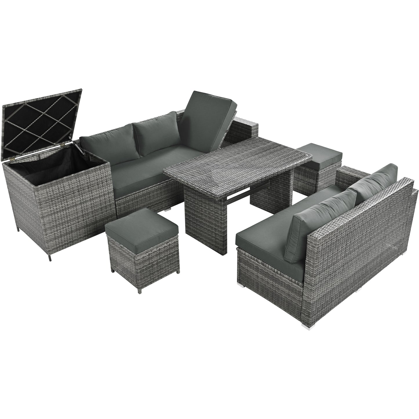 Outdoor 6-Piece All Weather Sofa Set