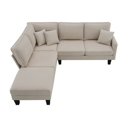 Sectional Sofa, 5-Seat Set, Chaise Lounge, Living Room,