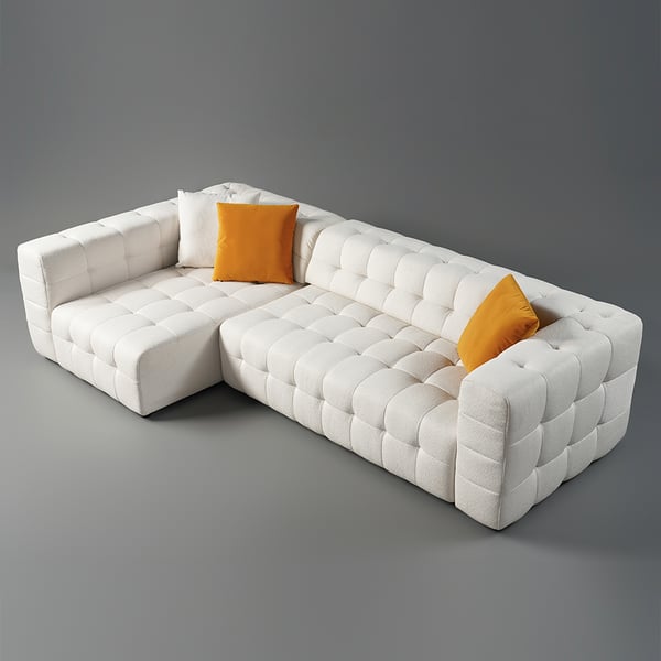 Full Convertible Power Sleeper Sectional Sofa, 3 Pillows