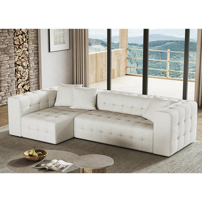 Full Convertible Power Sleeper Sectional Sofa, 3 Pillows