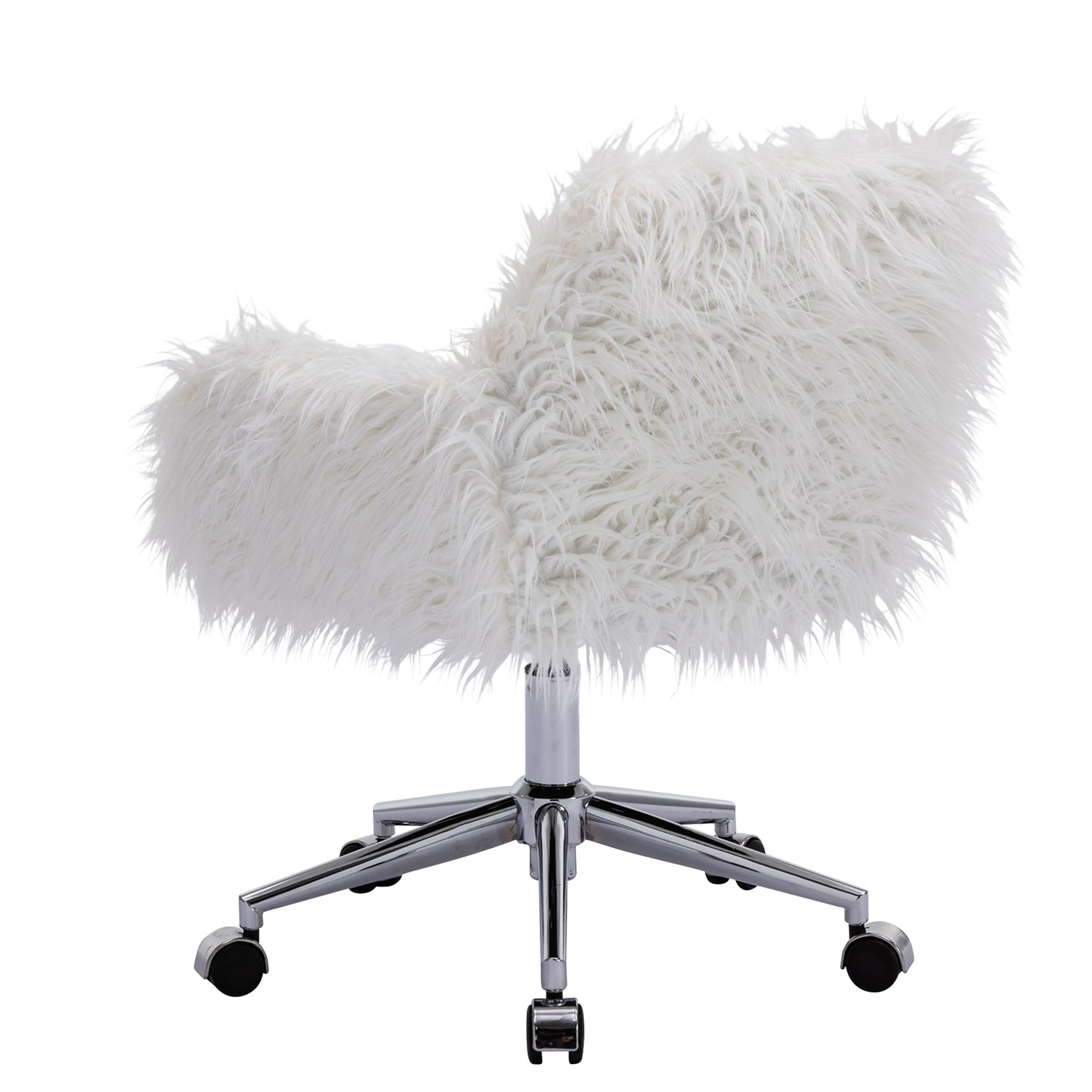 Modern Faux fur home office chair, fluffy chair, makeup vanity Chair