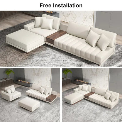 Modular Sectional Sofa Chaise with Ottoman