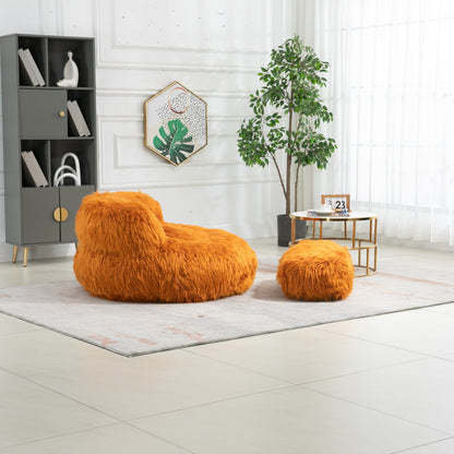 COOLMORE Bean Bag Chair Faux Fur Lazy Sofa