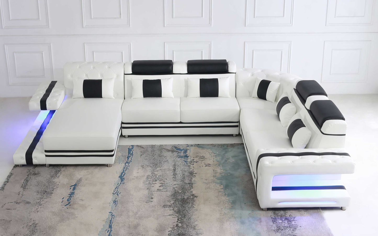 Tion Modern Sectional Sofa with LED Light