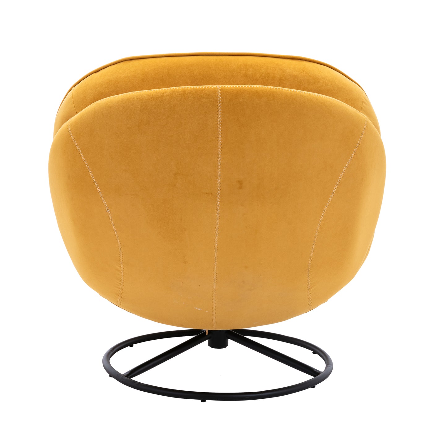 Accent chair Living room Chair with Ottoman-Yellow