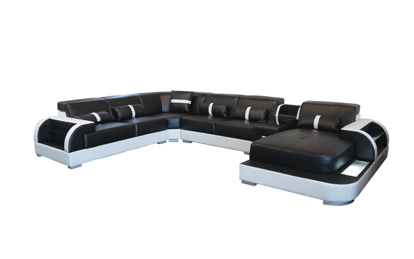 Modern LED Light Sectional Sofa