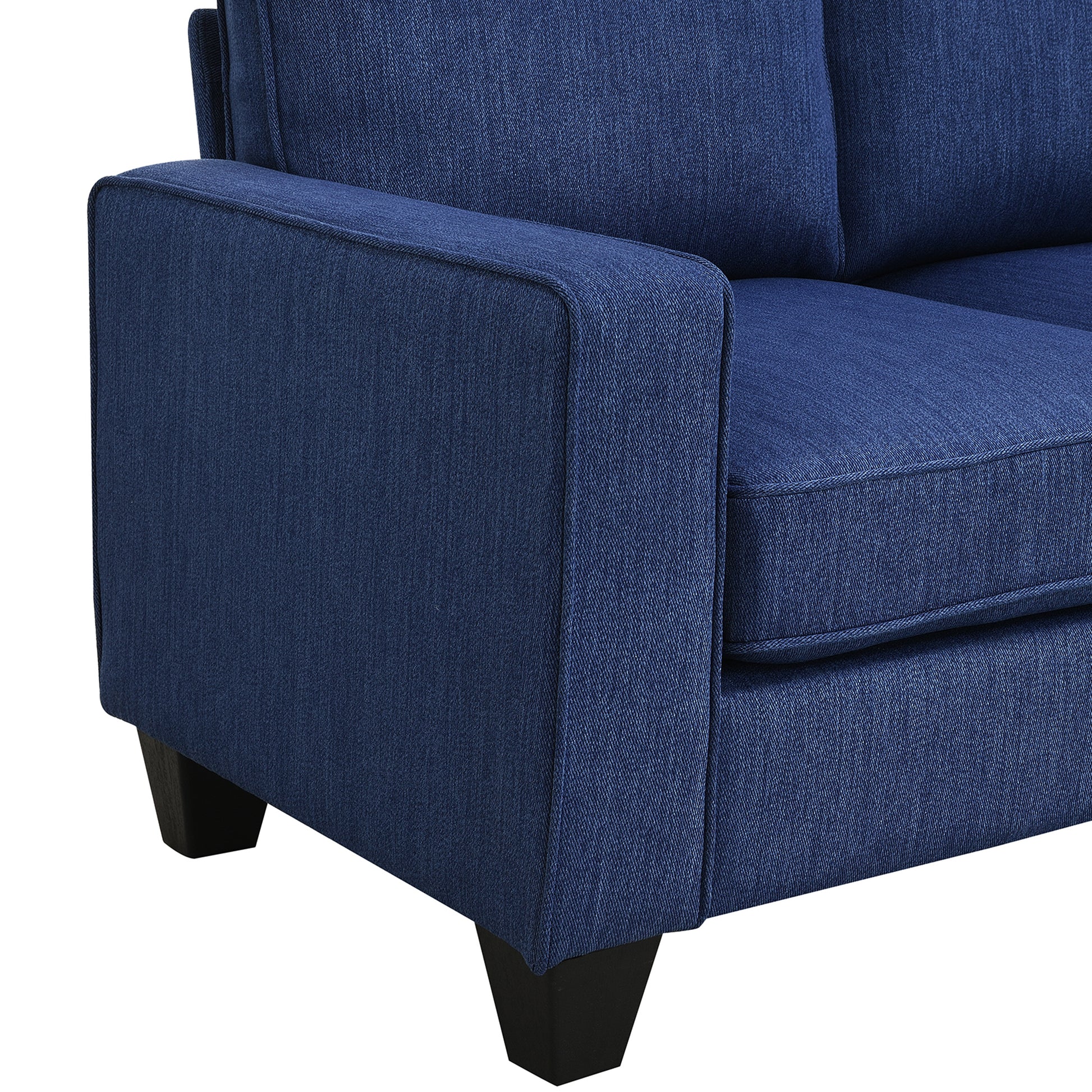 L-Shaped Sectional Sofa: 7-Seat Linen Set, Chaise, Convertible Ottoman, 3 Colors