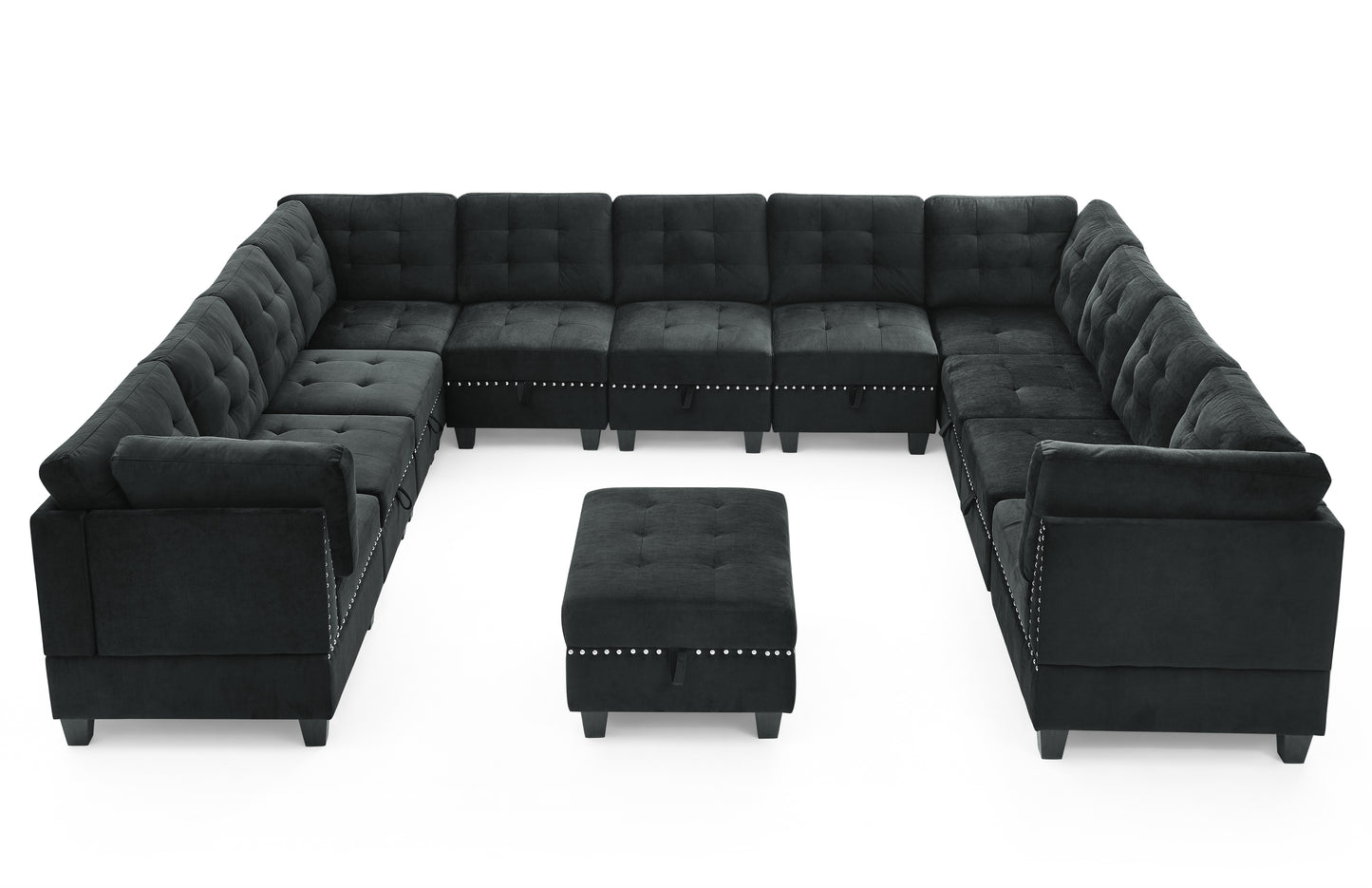 U-Shaped Modular Sectional Sofa Set