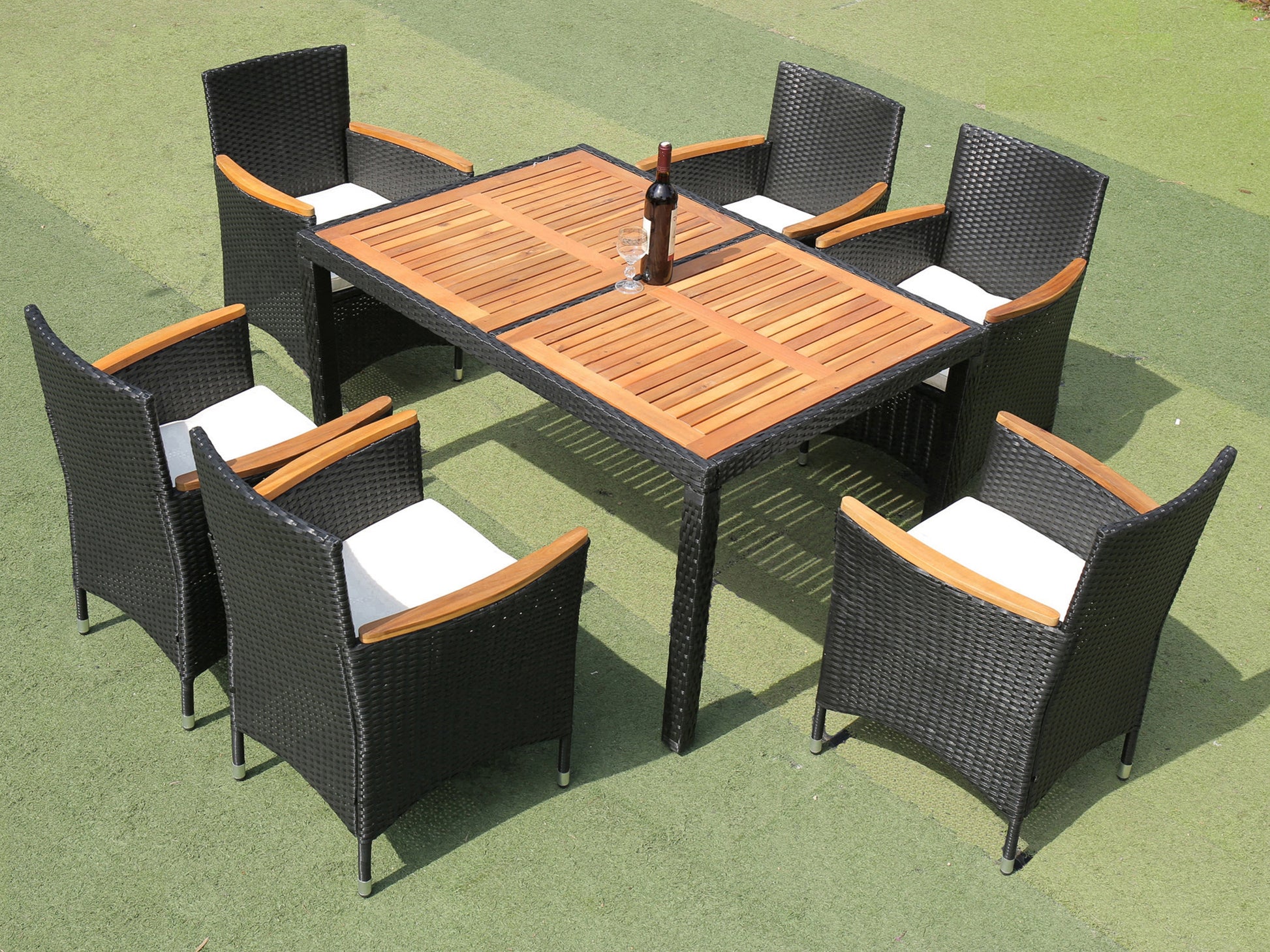 7 piece Outdoor Patio Dining Set Patio