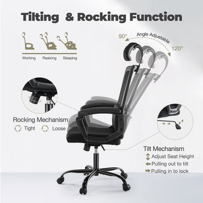 Ergonomic Office Chair Gaming Desk, Lumbar Support