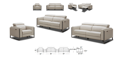Elysium Top-Grain Leather Sofa Sectional