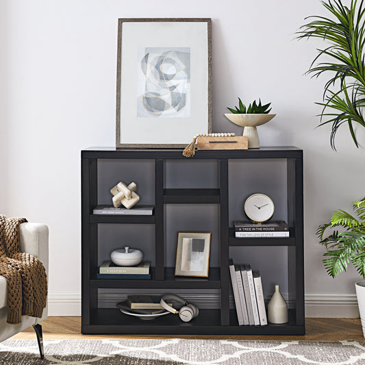 Freestanding Display Storage Cabinet with 7 Cube Storage Spaces