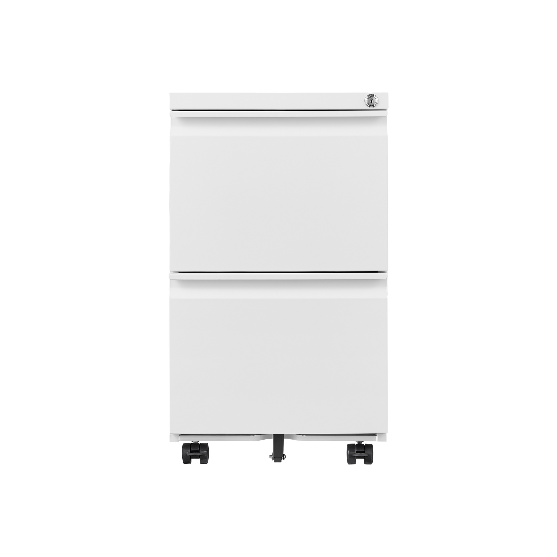 2 Drawer Mobile File Cabinet with Lock, Desk Office