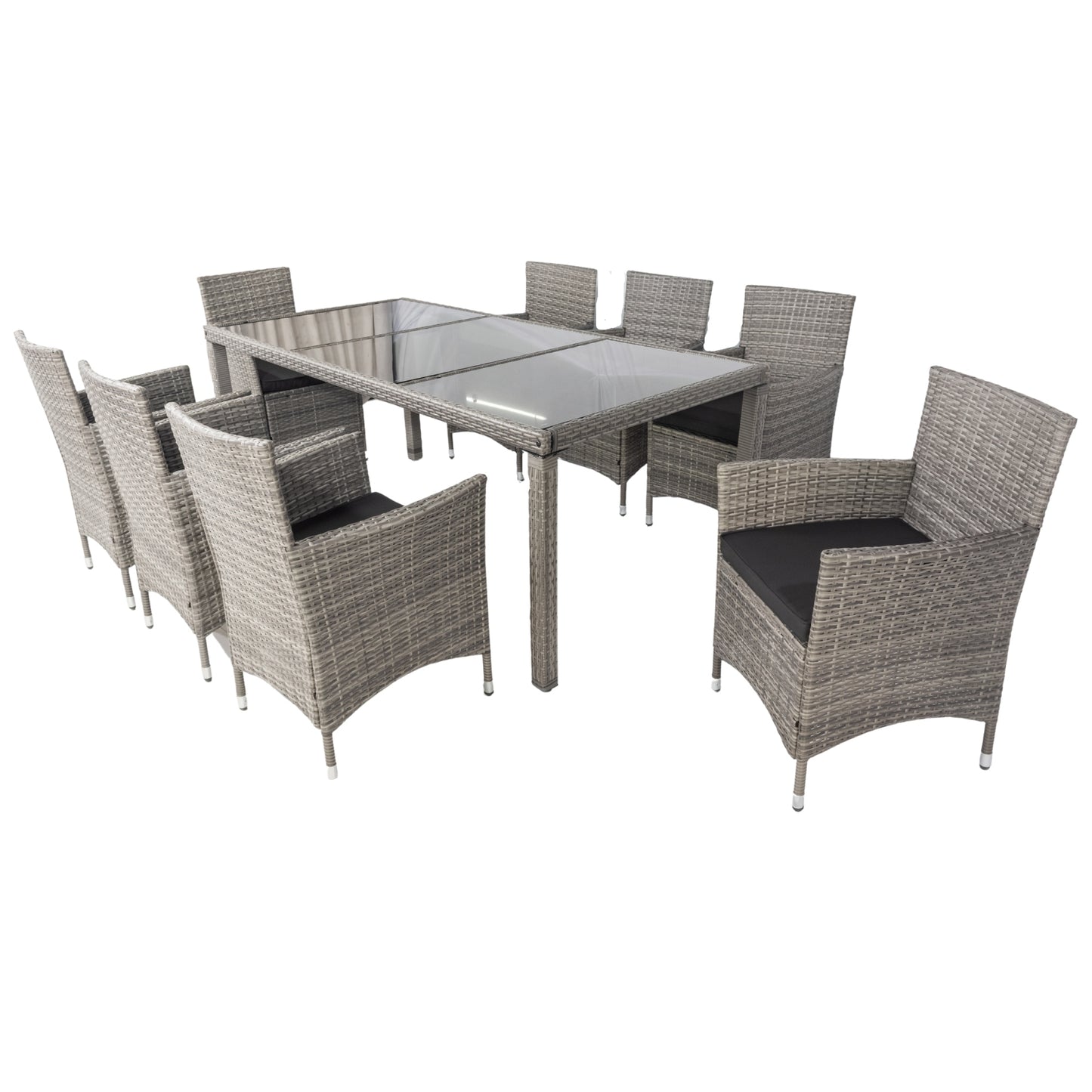 9 piece Outdoor Patio Dining Set Patio Wicker Furniture