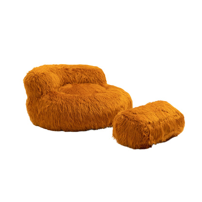 COOLMORE Bean Bag Chair Faux Fur Lazy Sofa