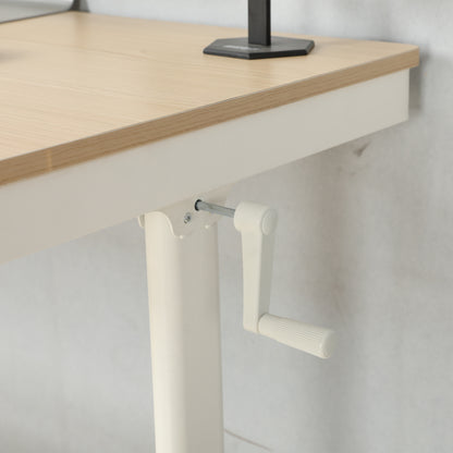 Adjustable Height Stand up Desk with Metal Drawer