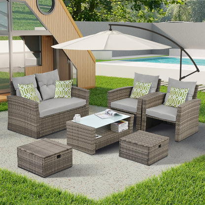 Patio Furniture, Outdoor Furniture, Seasonal 6 Set, Coffee Table