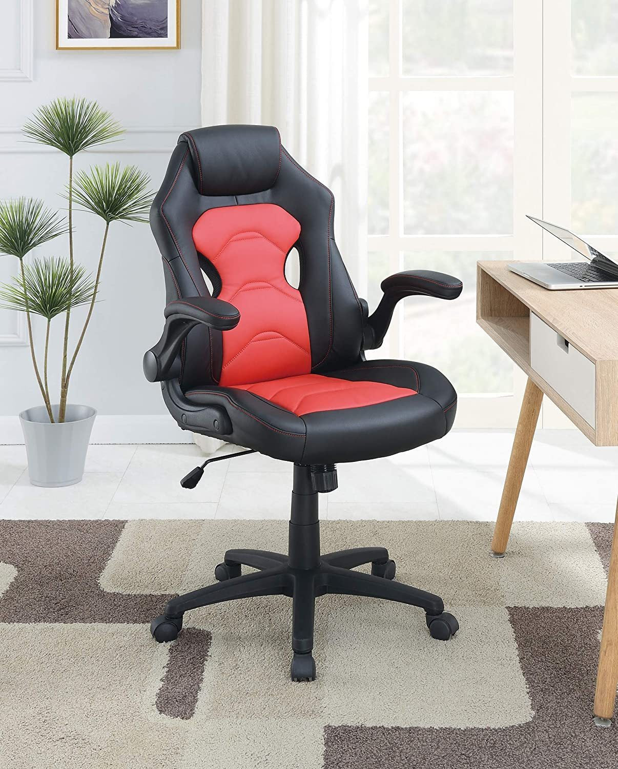 Office Chair Relax Gaming Office Chair Work Black And Red Color