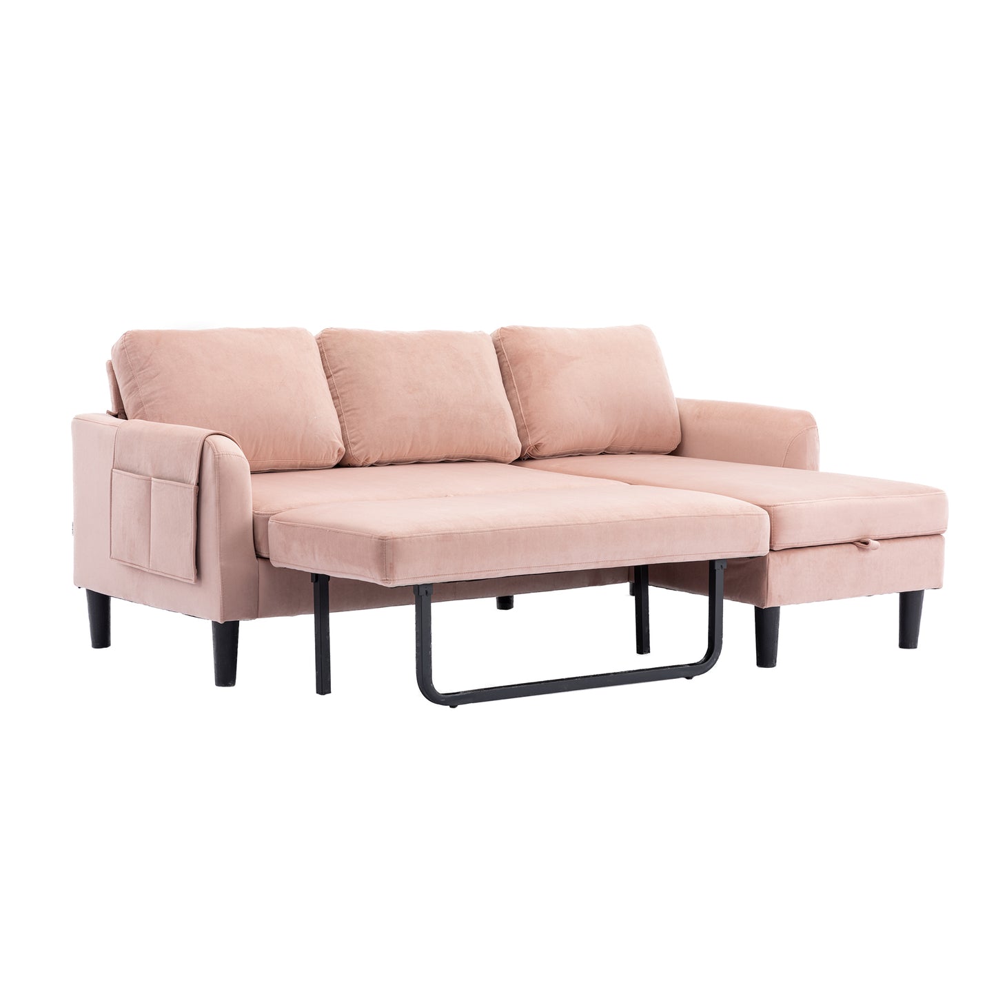 United Reversible Sleeper Sectional, Storage Chaise