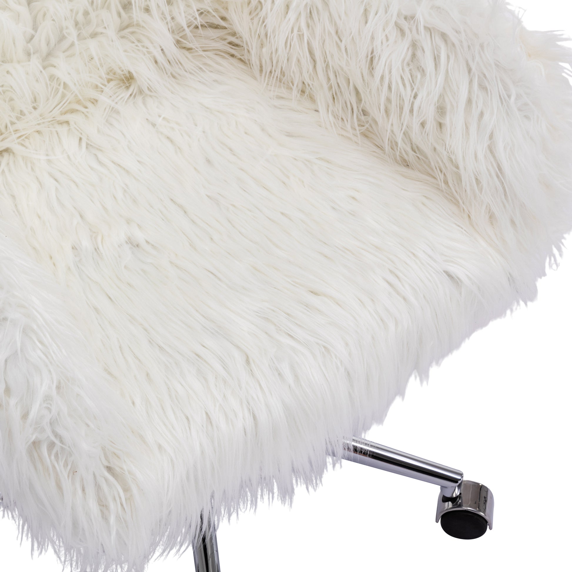 Modern Faux fur home office chair, fluffy chair, makeup vanity Chair