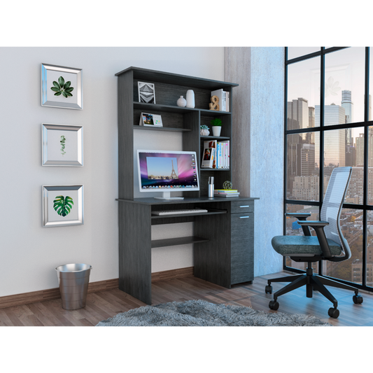 Multiple Shelves, Retractable Keyboard Tray, CPU Door Panel, Drawer