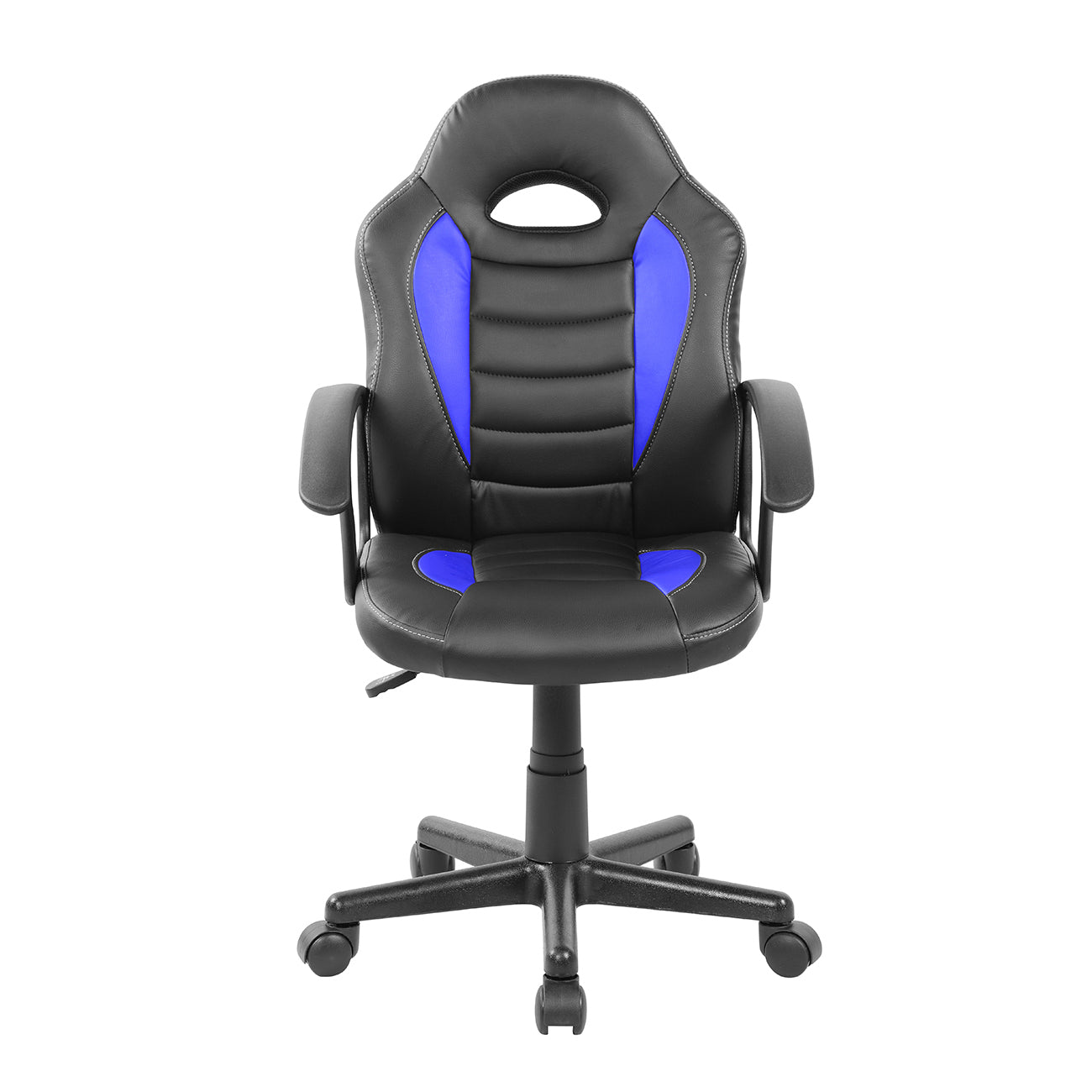 Gaming and Student Racer Chair with Wheels, Blue