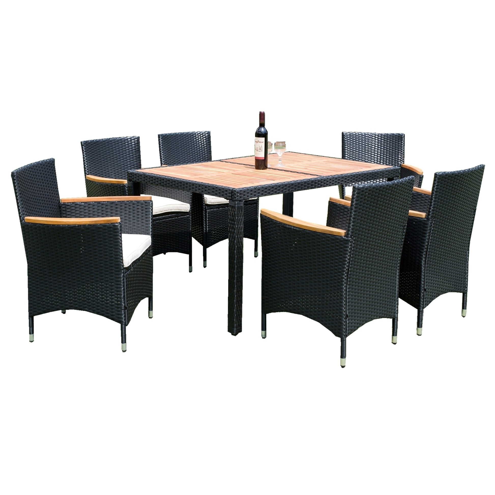 7 piece Outdoor Patio Dining Set Patio