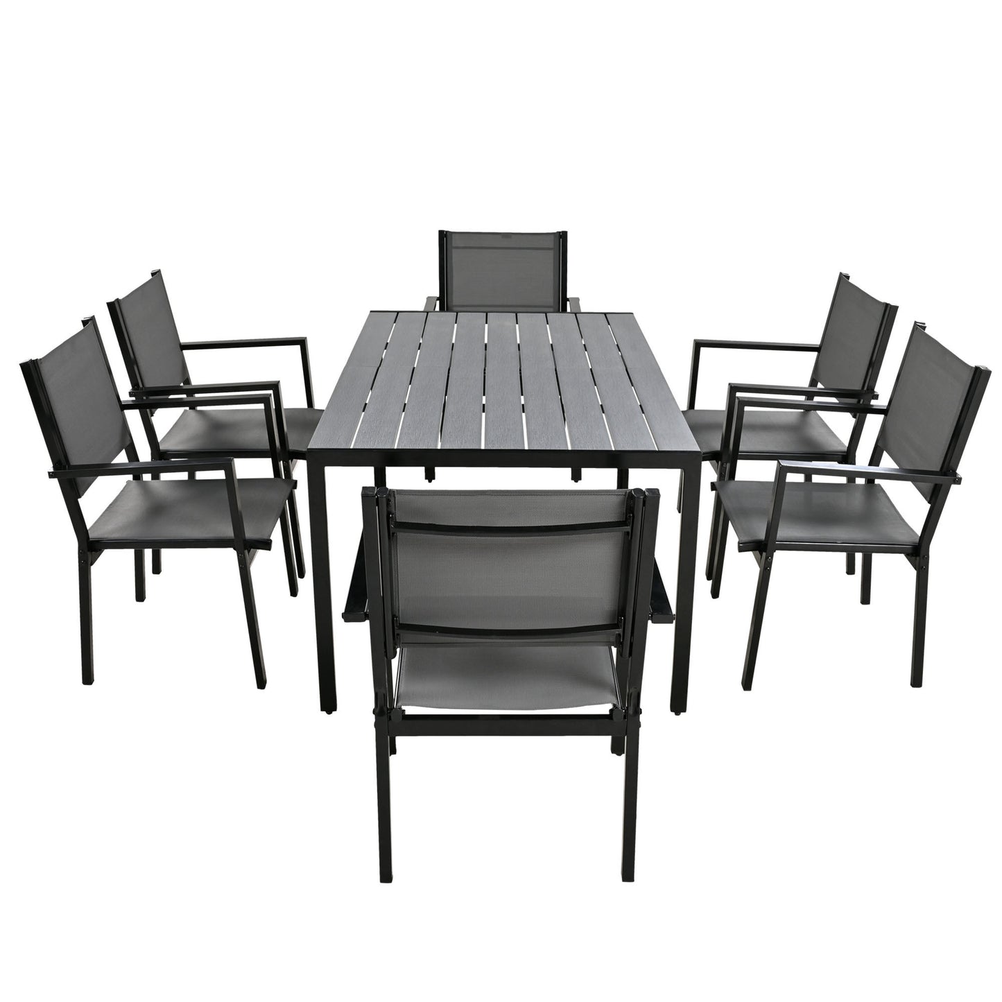 Outdoor Table and Chair Set, Suitable for Patio, Balcony, Backyard.